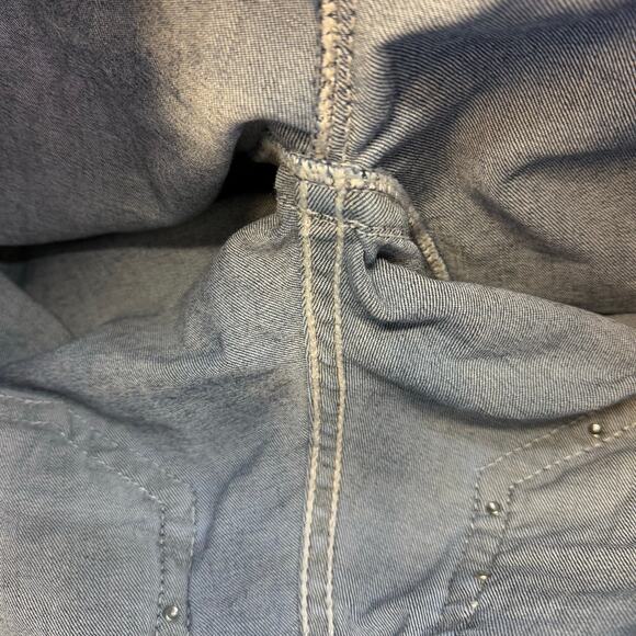 Miss Me Jeans Women's 28x35 (8) Dark Blue Standard Boot Fleur de Lis Western - Picture 8 of 15